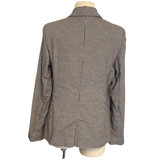 Lauren Ralph Lauren Houndstooth Blazer Jacket Women's 10 Classic Business Casual - Picture 2 of 8